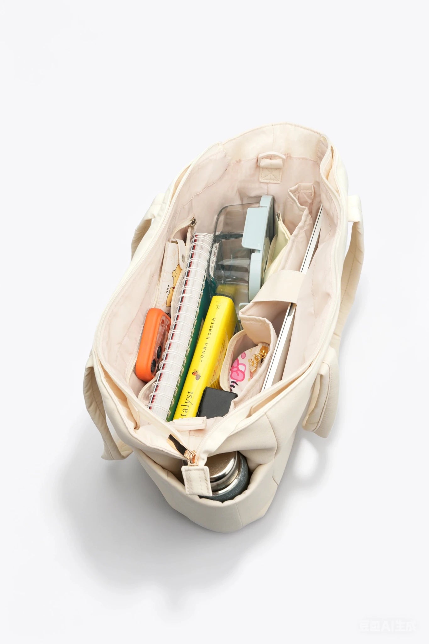 Cloud Convertible Crossbody Tote (Beige) - Thestillmoving.com