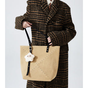 Foldable Tote in Woven Texture Lightweight Carry Bag - Thestillmoving.com