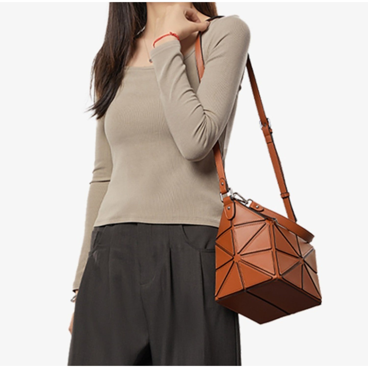 Geometric Foldable Crossbody Lightweight Carry Bag - Thestillmoving.com
