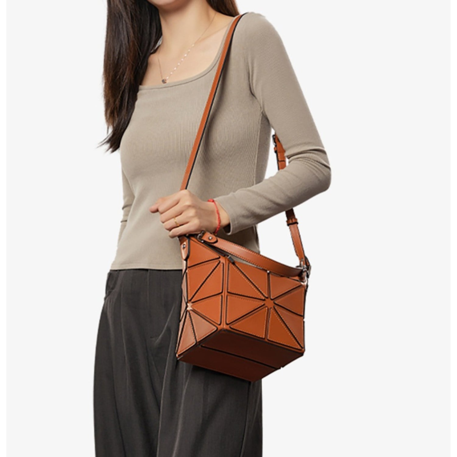 Geometric Foldable Crossbody Lightweight Carry Bag - Thestillmoving.com