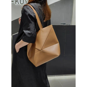 Light Leather Foldable Carry Bag - Thestillmoving.com
