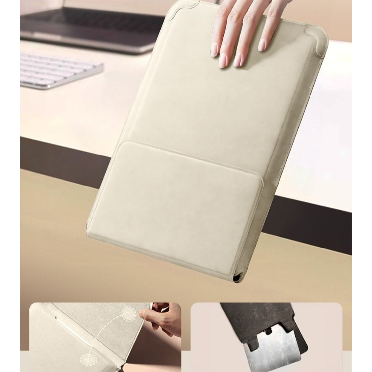Magnetic snap 3 - in - 1 Laptop Sleeve - Thestillmoving.com