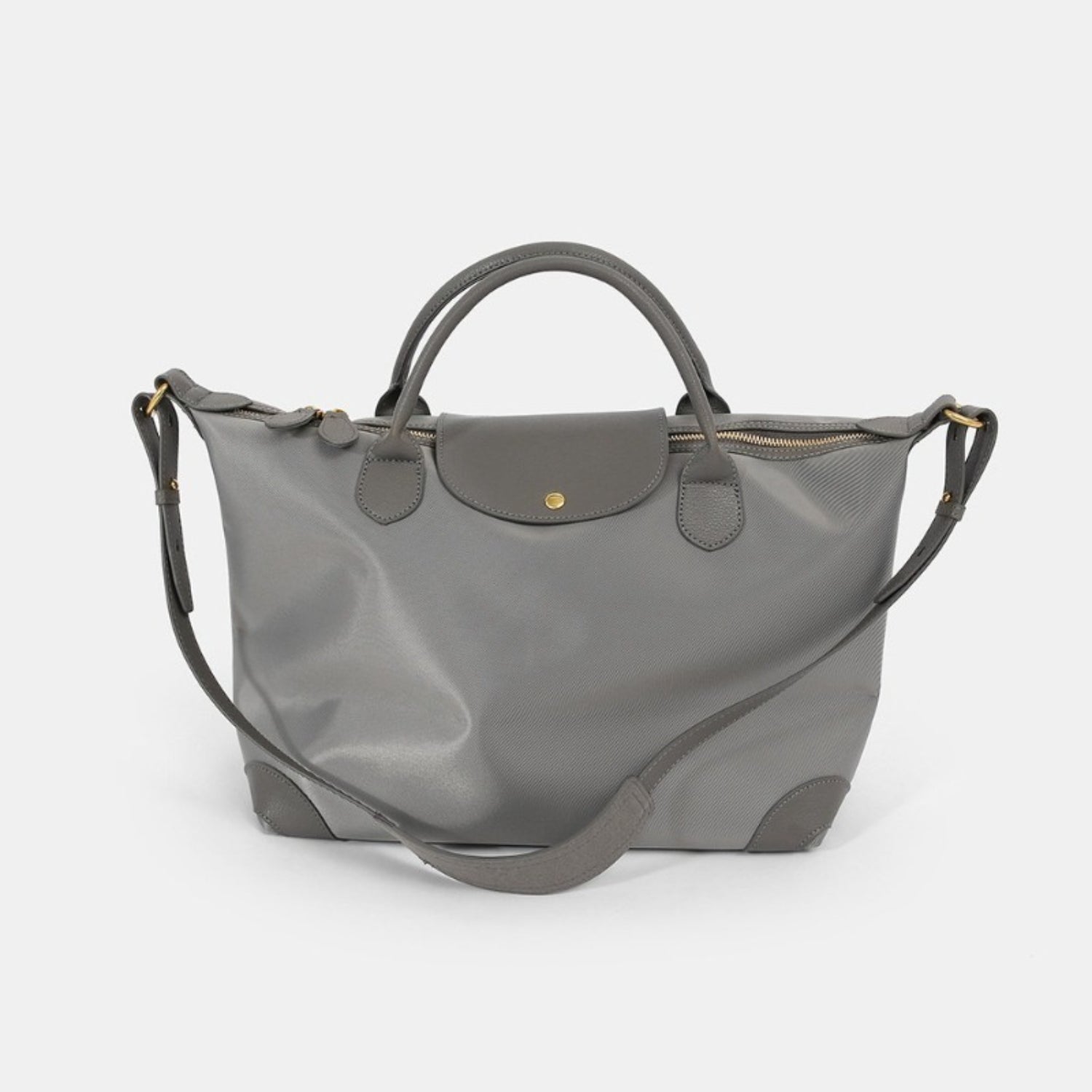 Minimalist Leather - Trimmed Day Tote for Quiet Carry Travel and City Days - Thestillmoving.com