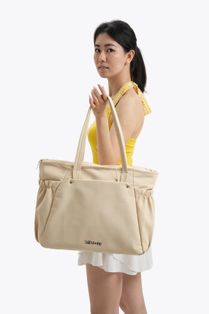Organized Everyday Tote (Beige) - Thestillmoving.com