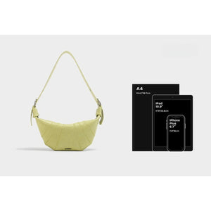 Soft Crescent - Shaped Vegan Leather Crossbody Bag for Light City Carry - Thestillmoving.com