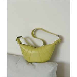 Soft Crescent - Shaped Vegan Leather Crossbody Bag for Light City Carry - Thestillmoving.com