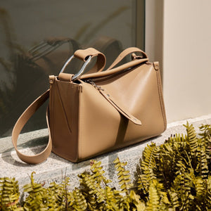 Soft Pillow - Style Leather Crossbody in Neutral Tones Everyday Crossbody Bag - Thestillmoving.com