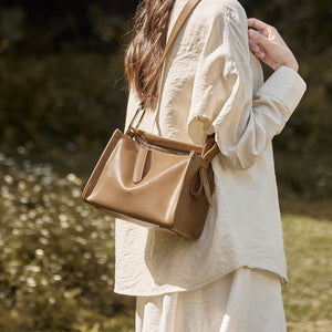 Soft Pillow - Style Leather Crossbody in Neutral Tones Everyday Crossbody Bag - Thestillmoving.com