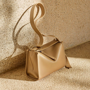 Soft Pillow - Style Leather Crossbody in Neutral Tones Everyday Crossbody Bag - Thestillmoving.com