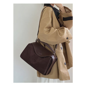 Soft Pillow - Style Leather Crossbody in Neutral Tones for City Movement - Thestillmoving.com