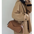 Soft Pillow - Style Leather Crossbody in Neutral Tones for City Movement - Thestillmoving.com
