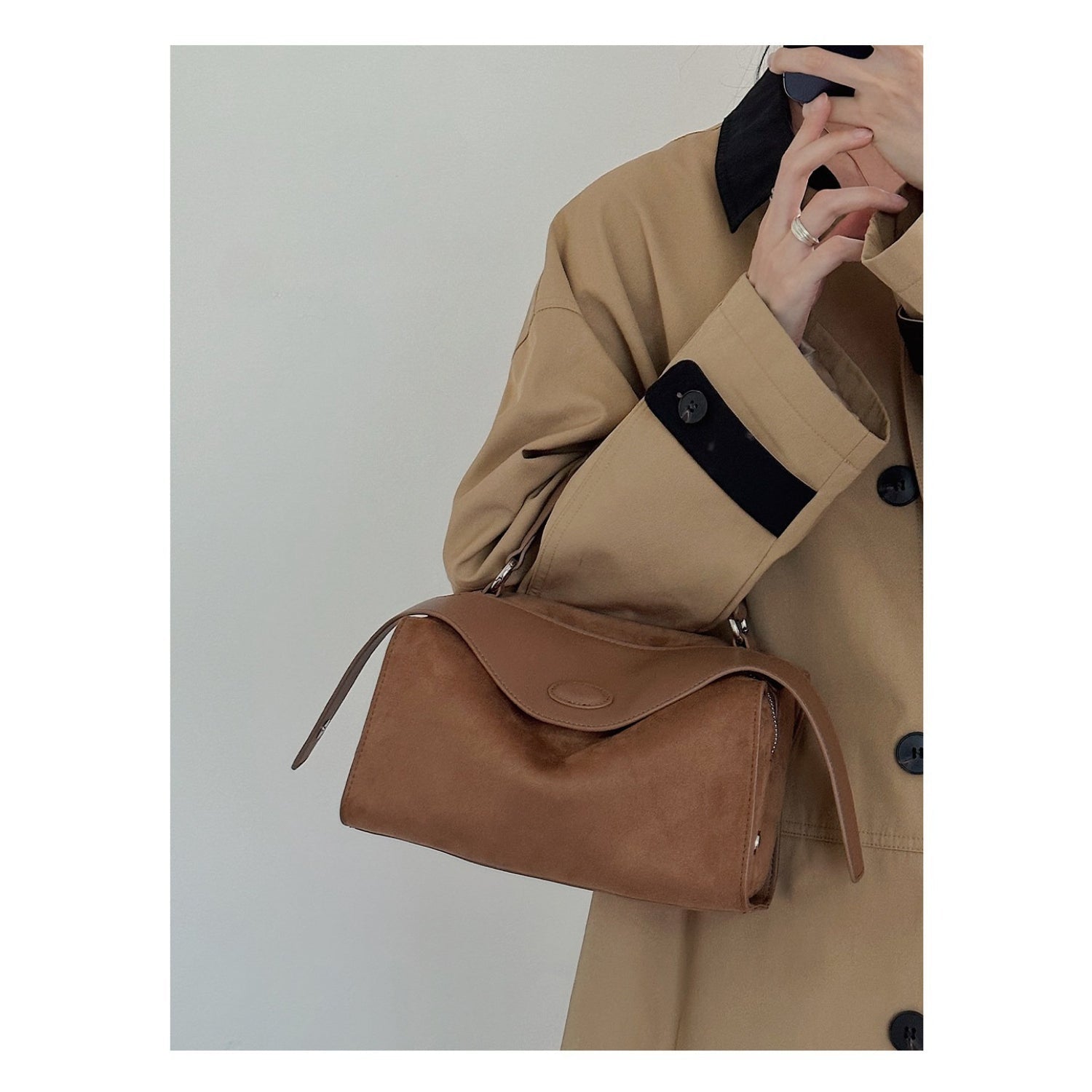Soft Pillow - Style Leather Crossbody in Neutral Tones for City Movement - Thestillmoving.com