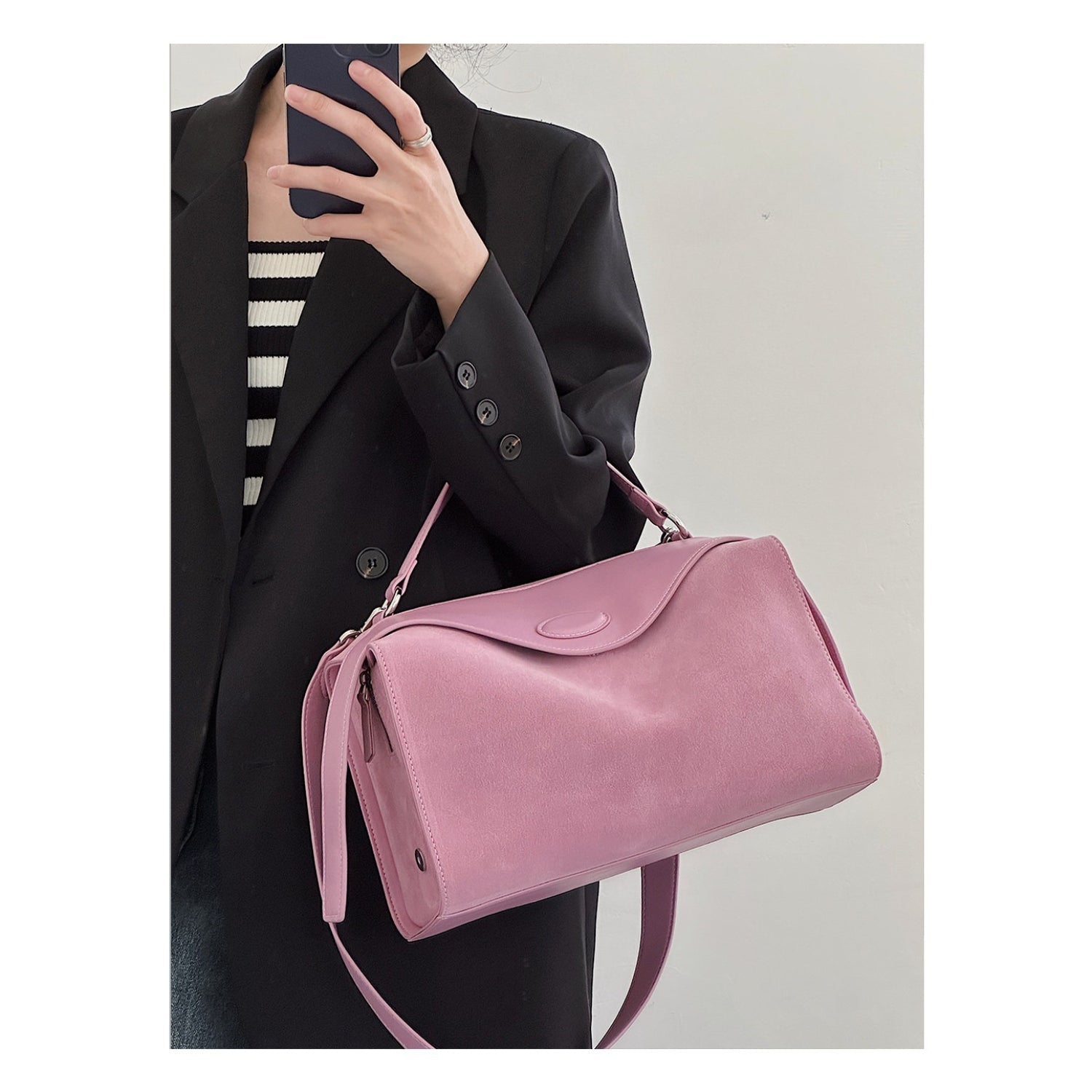 Soft Pillow - Style Leather Crossbody in Neutral Tones for City Movement - Thestillmoving.com