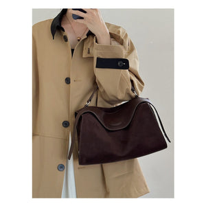 Soft Pillow - Style Leather Crossbody in Neutral Tones for City Movement - Thestillmoving.com