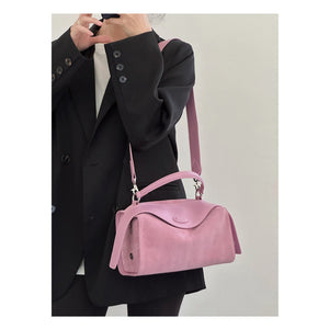 Soft Pillow - Style Leather Crossbody in Neutral Tones for City Movement - Thestillmoving.com