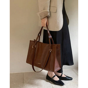 Spacious Structured Canvas Day Tote - Thestillmoving.com