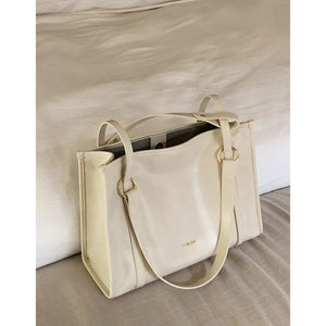 Spacious Structured Canvas Day Tote - Thestillmoving.com
