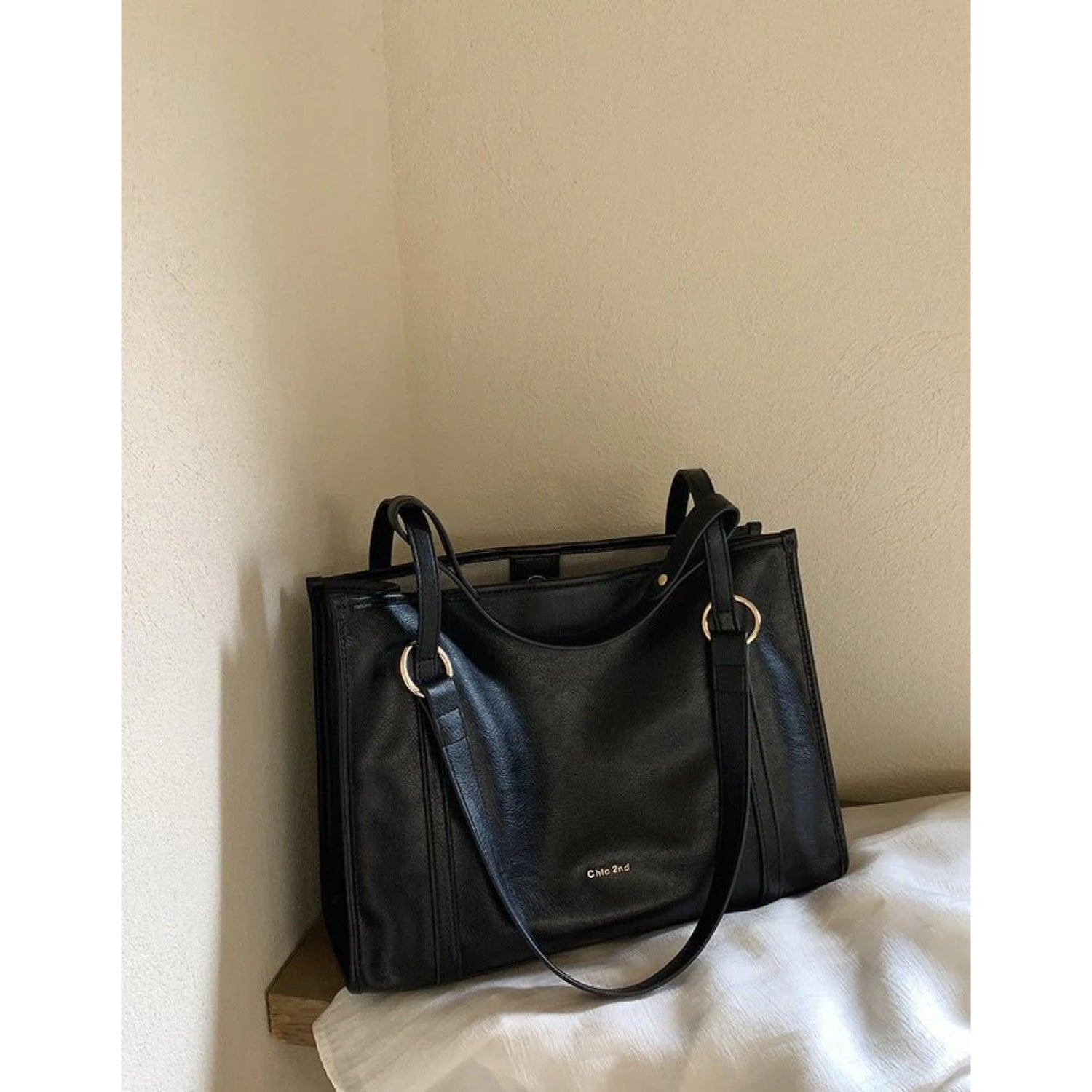 Spacious Structured Canvas Day Tote - Thestillmoving.com