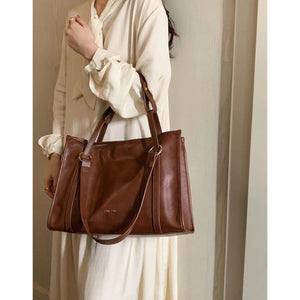 Spacious Structured Canvas Day Tote - Thestillmoving.com