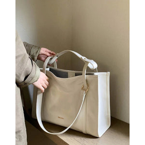 Spacious Structured Canvas Day Tote - Thestillmoving.com