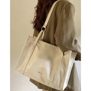 Spacious Structured Canvas Day Tote - Thestillmoving.com