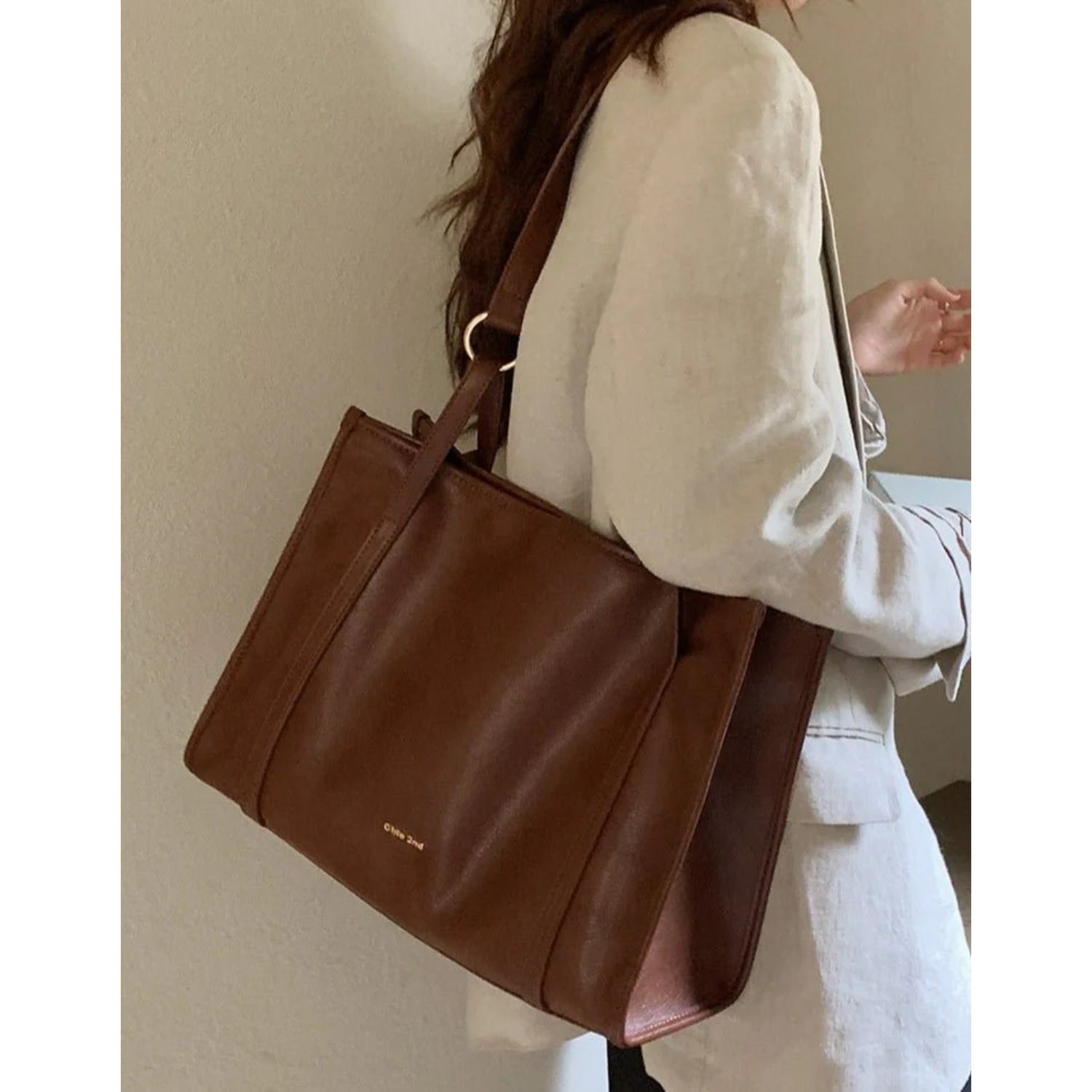 Spacious Structured Canvas Day Tote - Thestillmoving.com