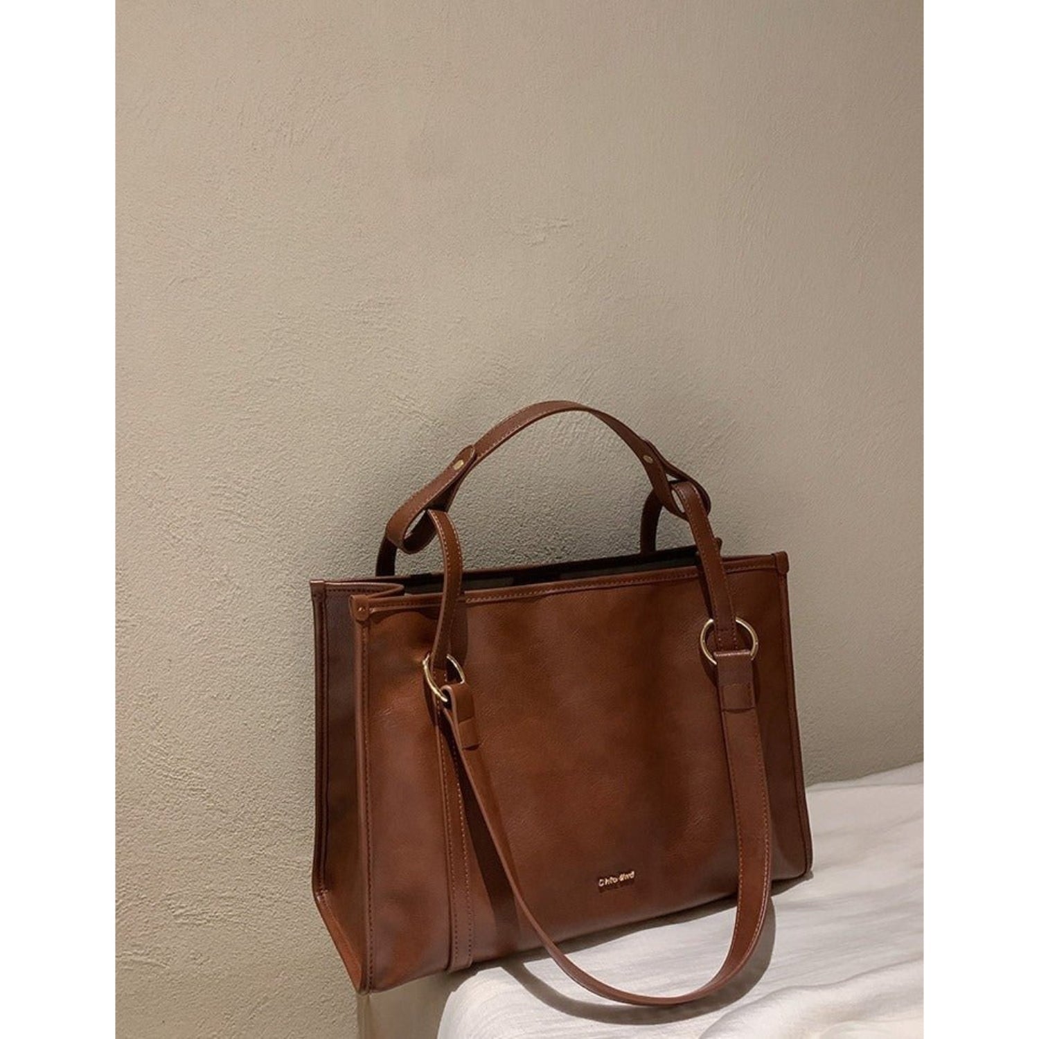 Spacious Structured Canvas Day Tote - Thestillmoving.com