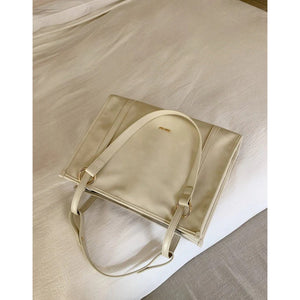 Spacious Structured Canvas Day Tote - Thestillmoving.com