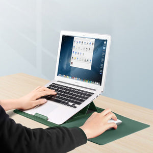 Stand, Mouse Pad & Protective 3 - in - 1 Laptop Sleeve - Thestillmoving.com