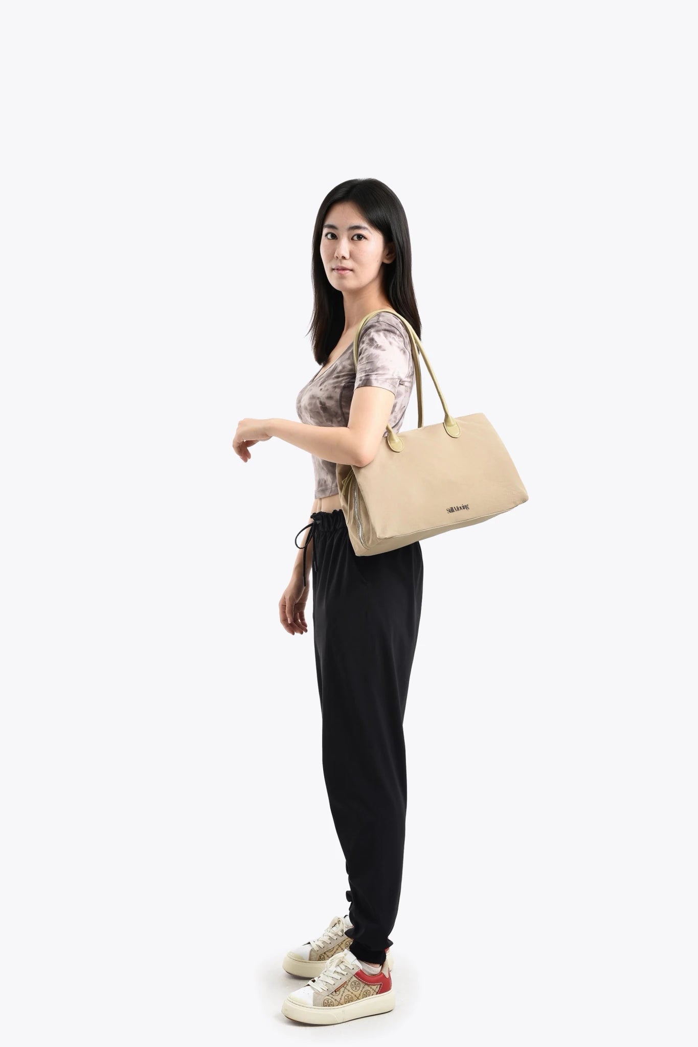 Stylish Organized Everyday Tote (Beige&Yellow) - Thestillmoving.com