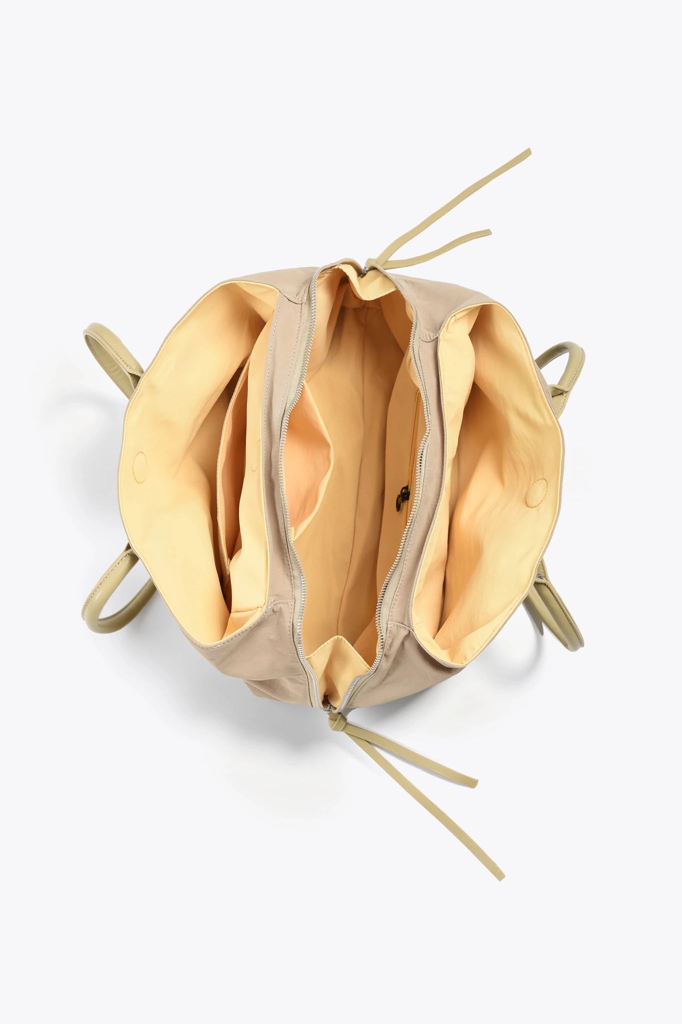Stylish Organized Everyday Tote (Beige&Yellow) - Thestillmoving.com