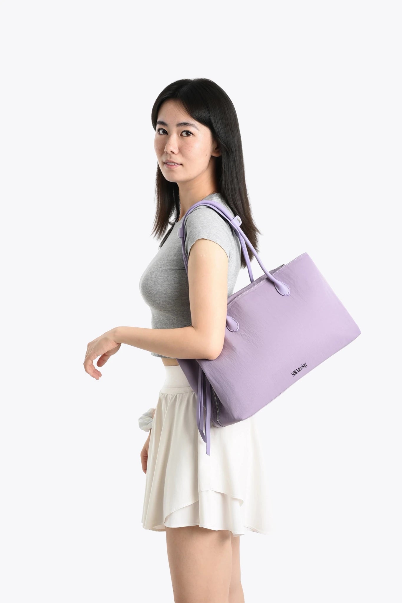 Stylish Organized Everyday Tote (Lavender&Grey) - Thestillmoving.com