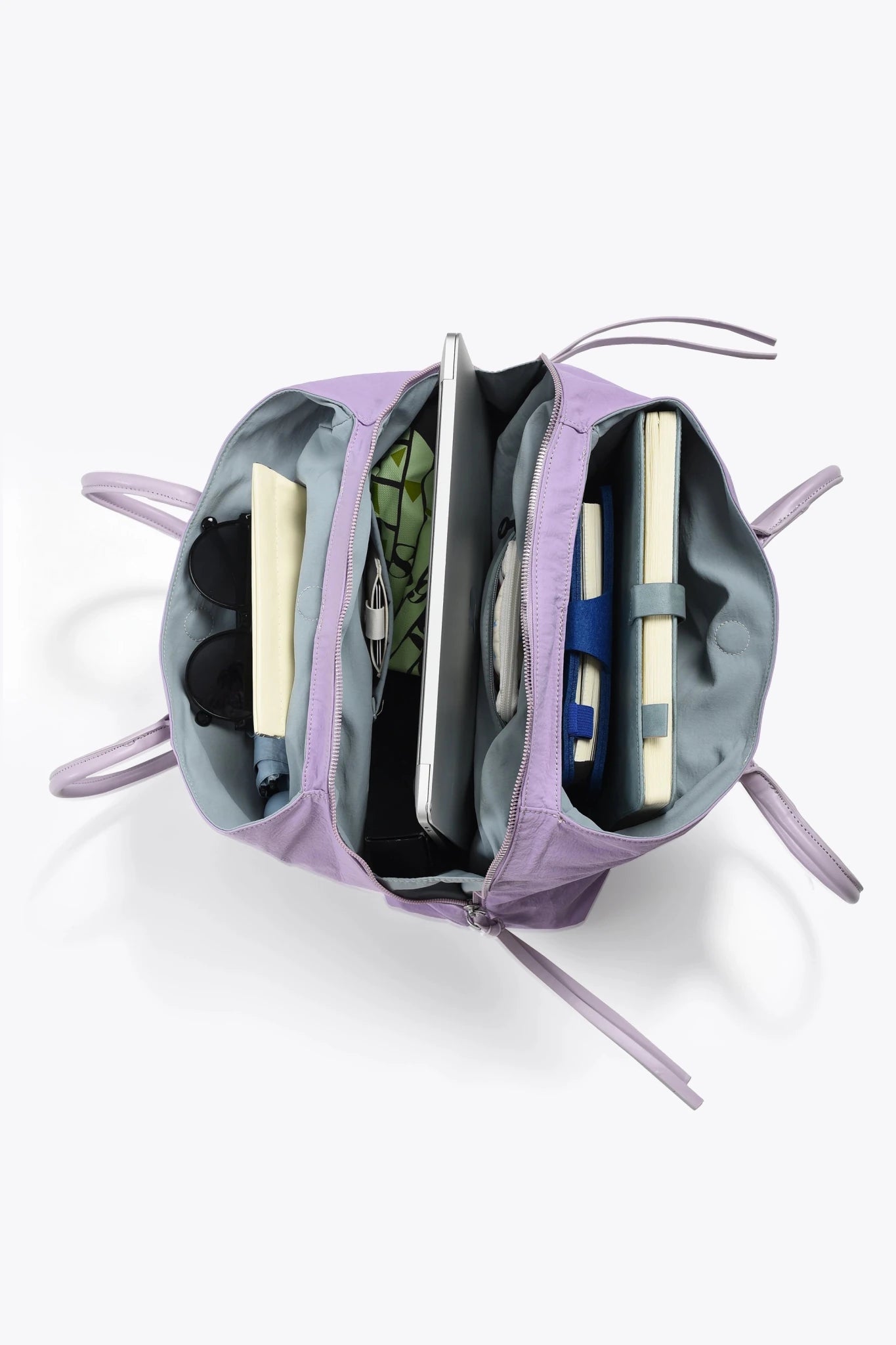 Stylish Organized Everyday Tote (Lavender&Grey) - Thestillmoving.com