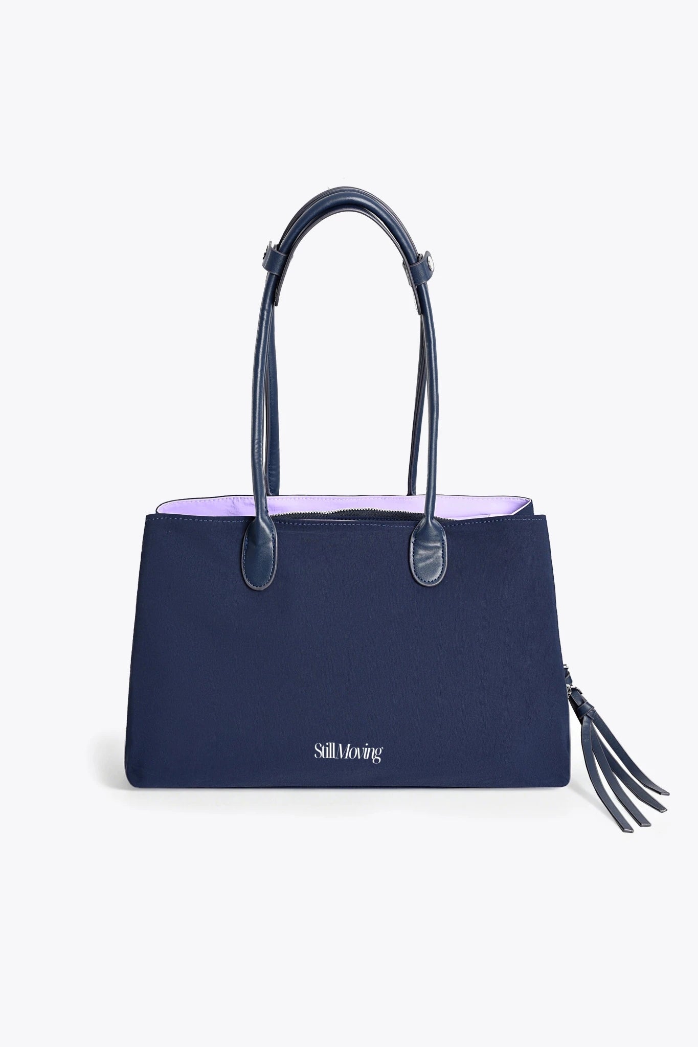 Stylish Organized Everyday Tote (Navy&Purple) - Thestillmoving.com
